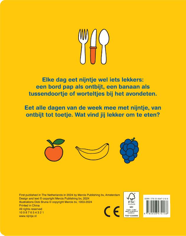 wat eet nijntje vandaag? (Kartonboek)