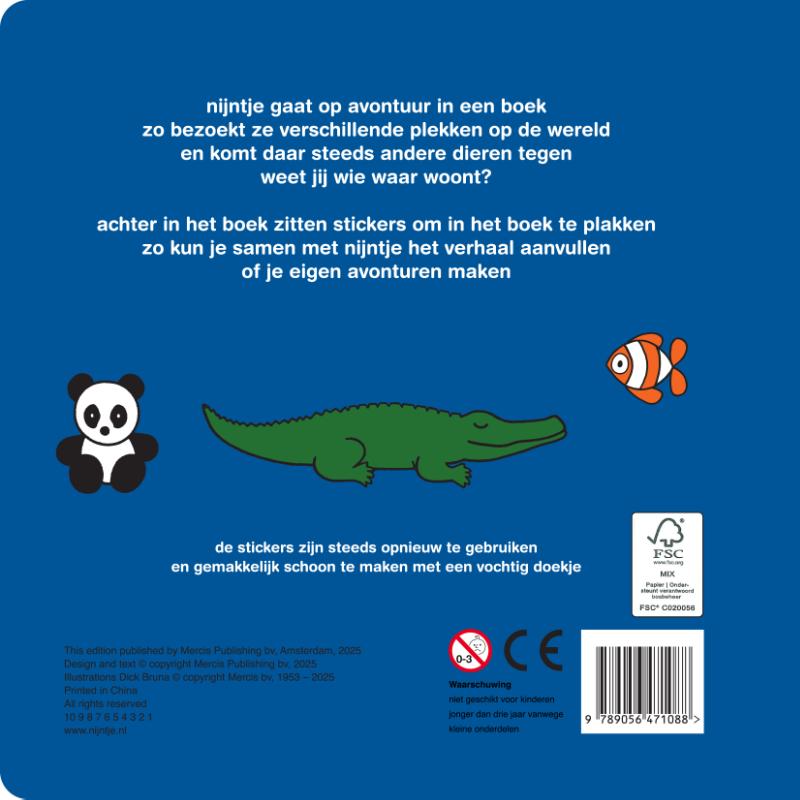 stickerboek op avontuur met nijntje (Kartonboek)