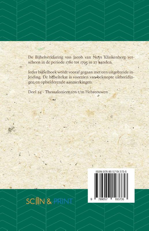 Thessalonicenzen t/m Hebreeuwen (Paperback)