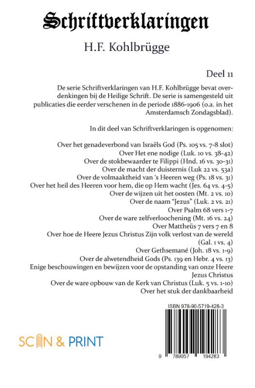 Schriftverklaringen 11 (Paperback)