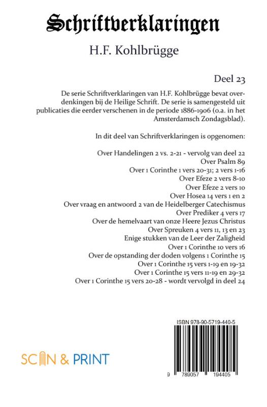 Schriftverklaringen 23 (Paperback)