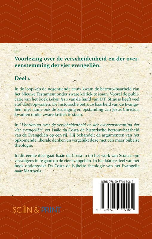 Voorlezing over de verscheidenheid en der overeenstemming der vier evangeliën 1 (Paperback)