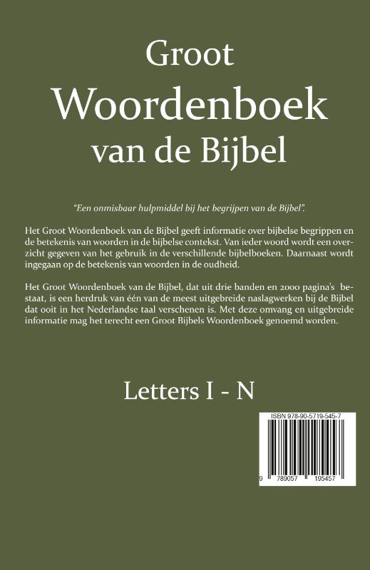Groot Woordenboek van de Bijbel (Paperback)