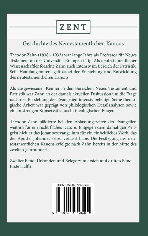 Geschichte des Neutestamentlichen Kanons 3 (Paperback)