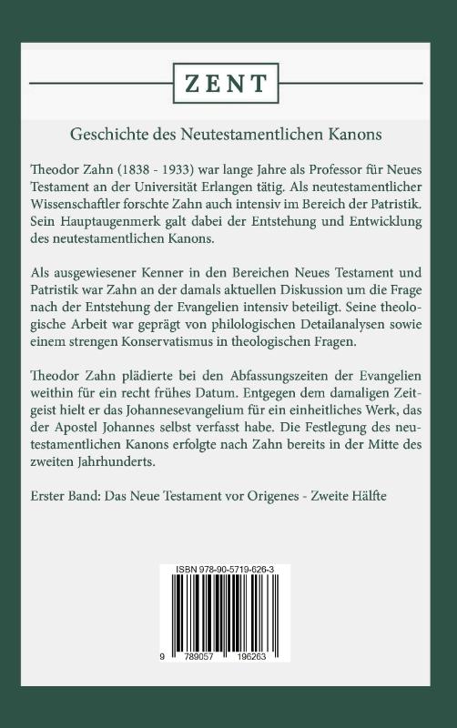 Geschichte des Neutestamentlichen Kanons 2 (Paperback)