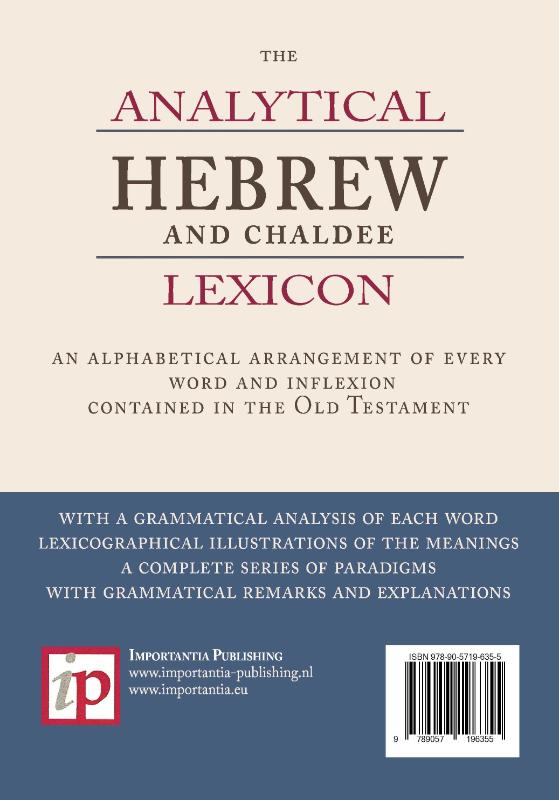 The Analytical Hebrew and Chaldee Lexicon (Paperback)