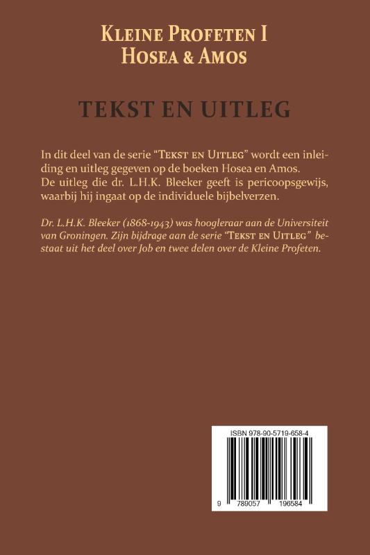 De Kleine Profeten I (Paperback)