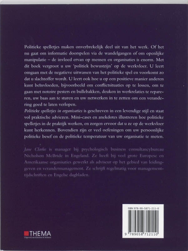 Politieke spelletjes in organisaties (Paperback)