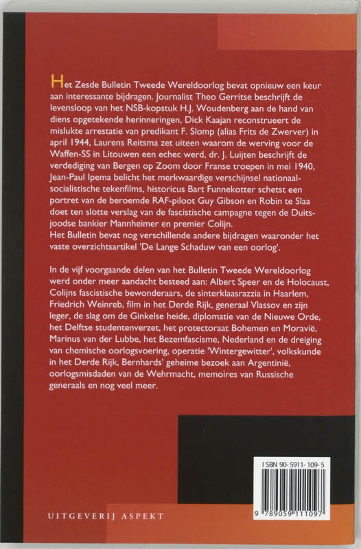 Zesde Bulletin Tweede Wereldoorlog (Paperback)