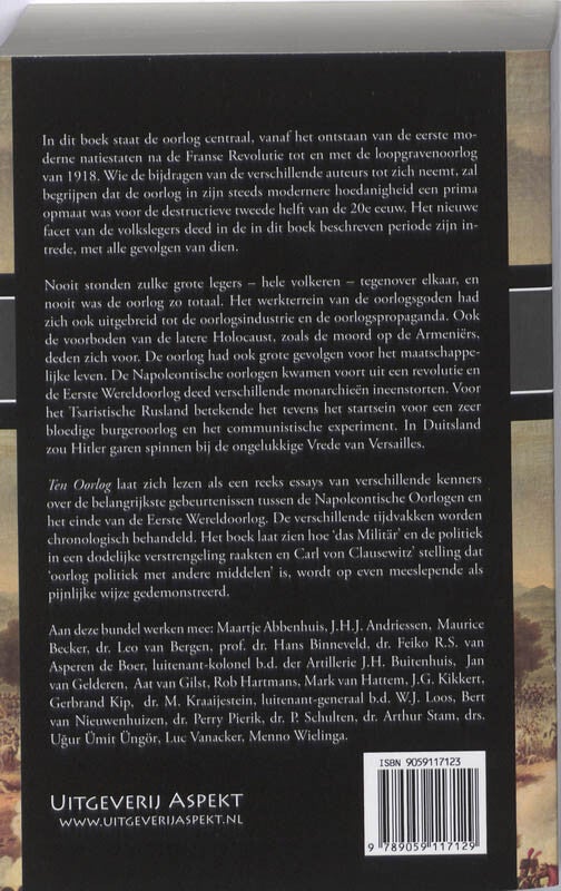 Ten oorlog (Paperback)