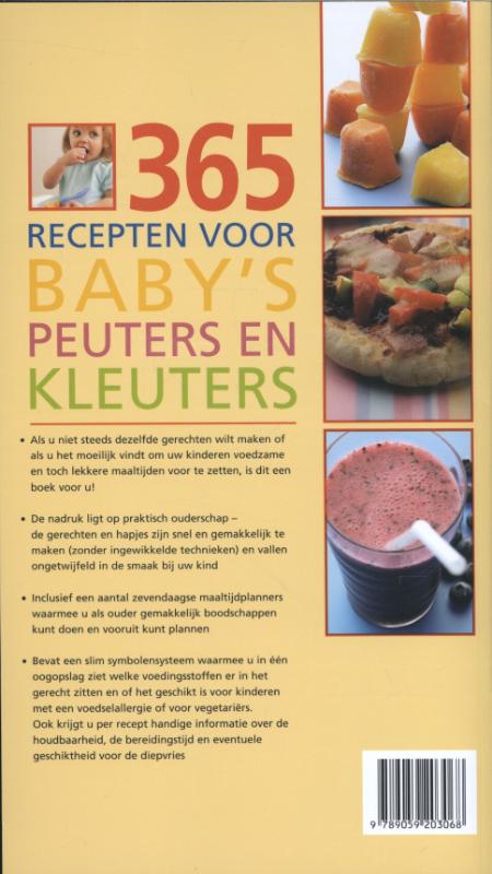 365 recepten voor baby's, peuters en kleuters (Paperback)