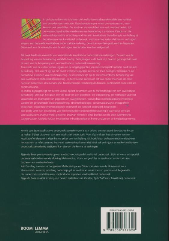 Benaderingen in kwalitatief onderzoek (Paperback)