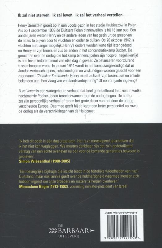 Ik zal leven (Paperback)