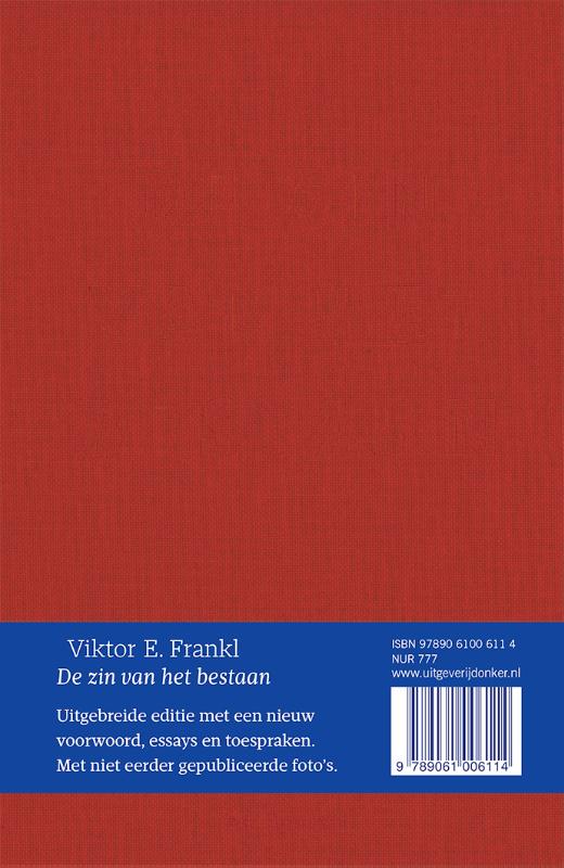 De zin van het bestaan (Hardback)