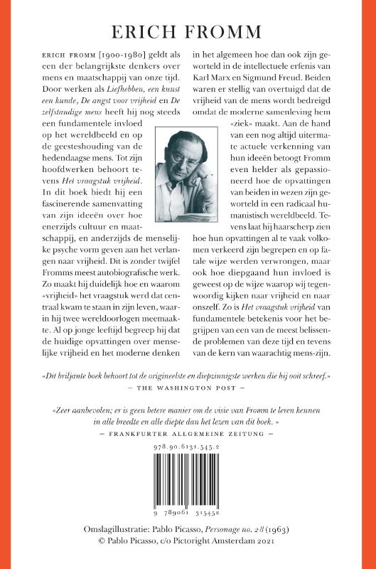 Het vraagstuk vrijheid (Paperback)