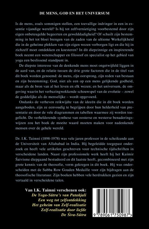 De mens, God en het universum (Hardback)