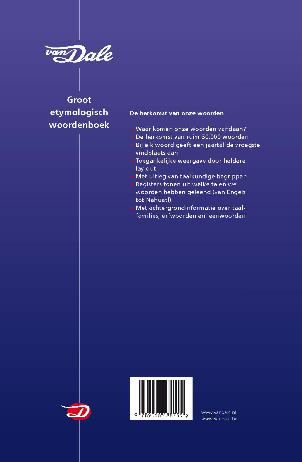 Van Dale Groot etymologisch woordenboek (Hardback)