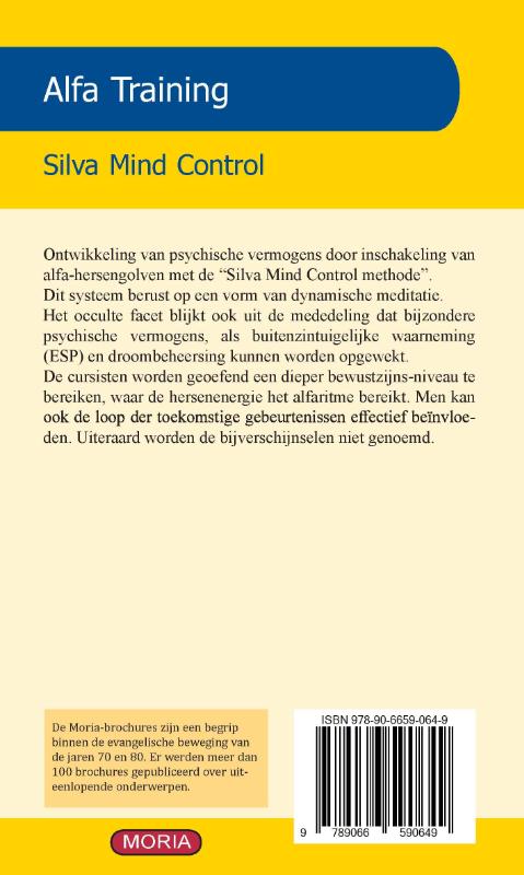 Alfa Training Silva Mind Control (Paperback)