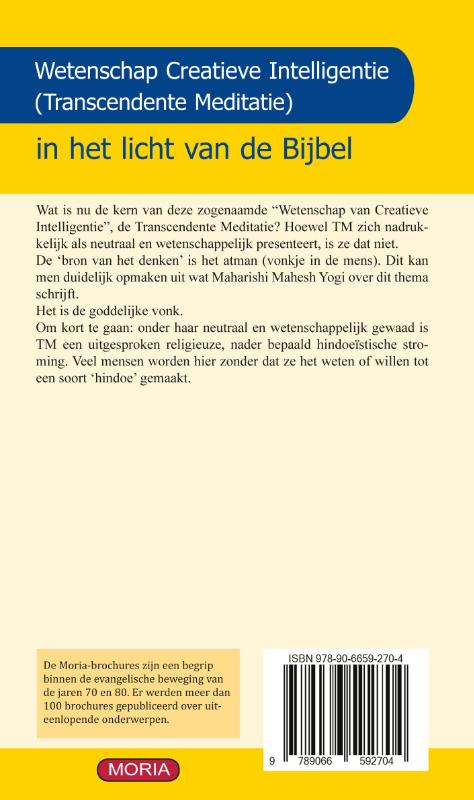 Wetenschap Creatieve Intelligentie (transcendente meditatie) (Paperback)