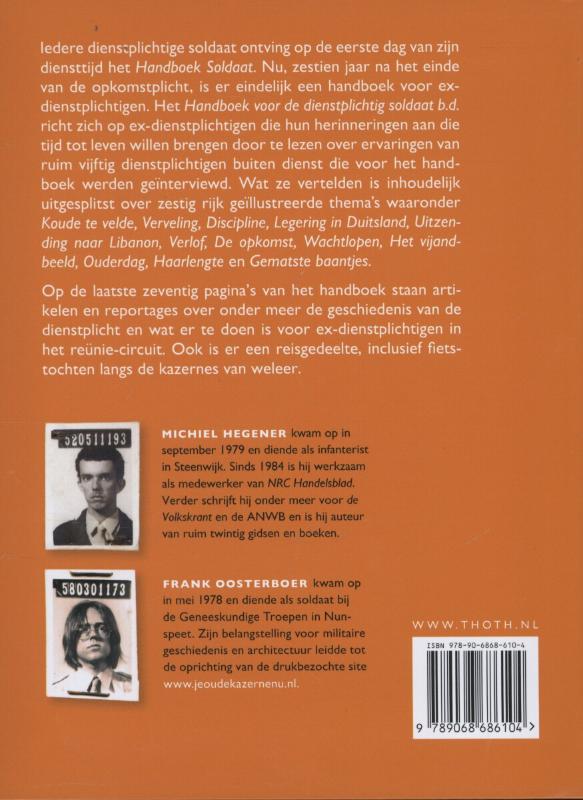 Handboek voor de dienstplichtig soldaat B.D. (Paperback)