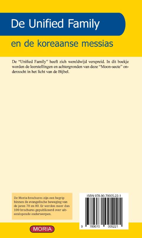 De Unified Family en de koreaanse messias (Paperback)