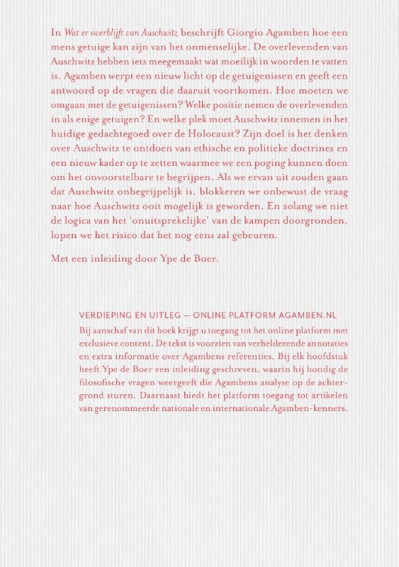 Wat er overblijft van Auschwitz? (Hardback)
