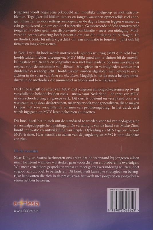 Motiverende gespreksvoering met jongeren en jongvolwassenen (Paperback)