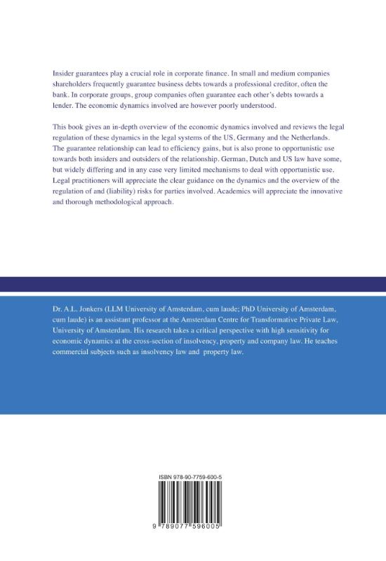 Insider Guarantees in Corporate Finance (Hardback)