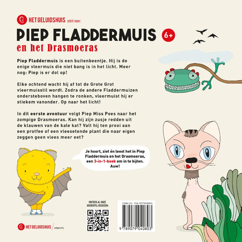 Piep Fladdermuis en het drasmoeras (Paperback)