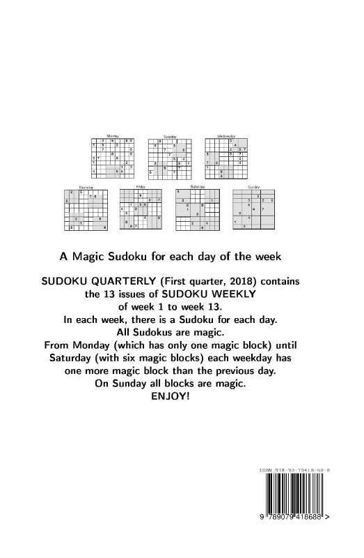 Sudoku quarterly (Hardback)