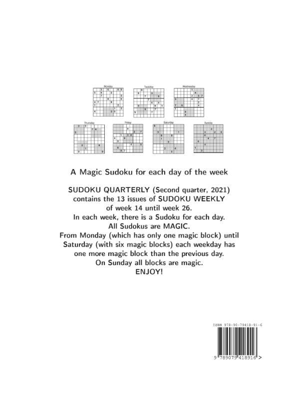Sudoku Quarterly (Paperback)