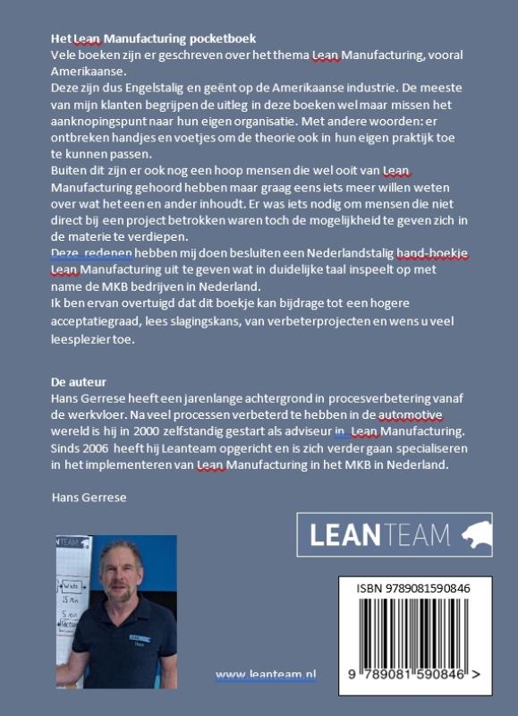 Het Lean Manufacturing pocketboek (Paperback)