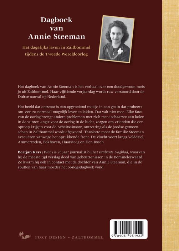 Dagboek van Annie Steeman (Hardback)