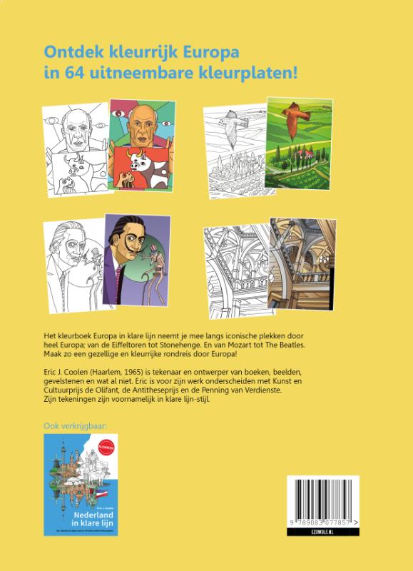 Europa in klare lijn kleurboek (Paperback)