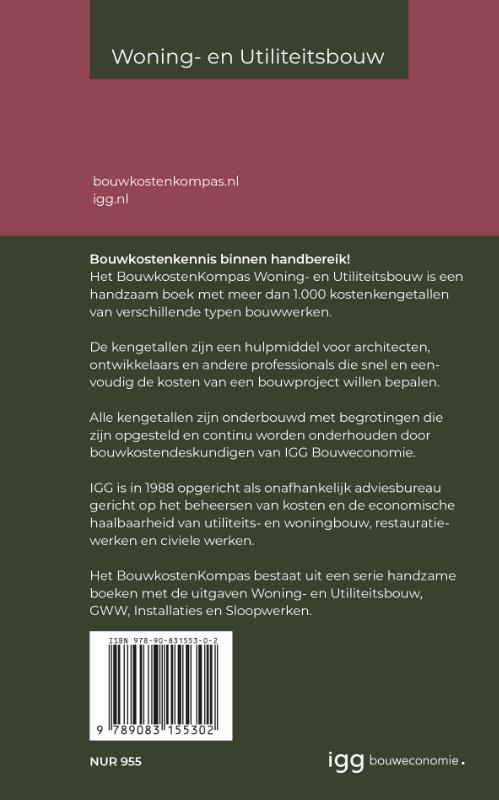 Bouwkostenkompas Woning- en Utiliteitsbouw (Paperback)