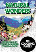 Natural Wonders - Premium Adult Color By Number Coloring Book (Paperback)