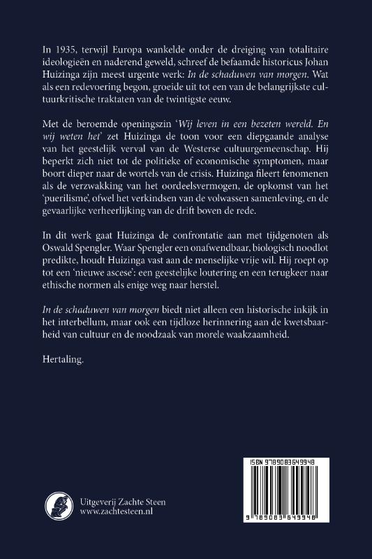 In de schaduwen van morgen (Paperback)