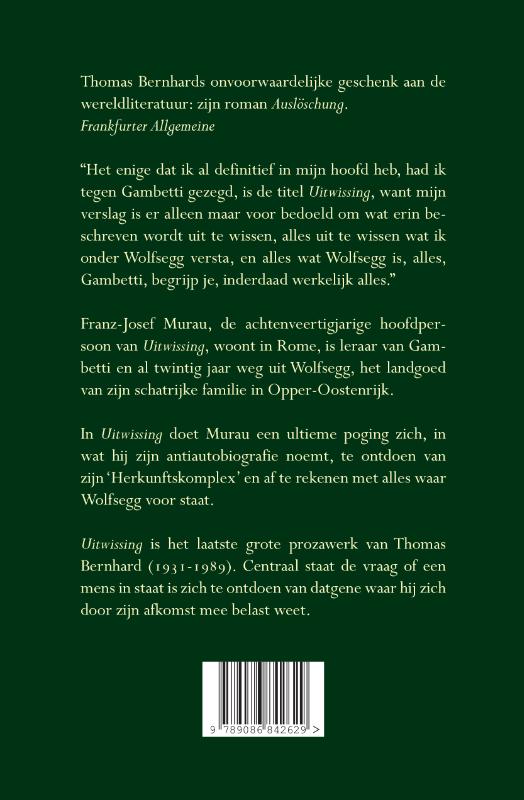Uitwissing (Paperback)