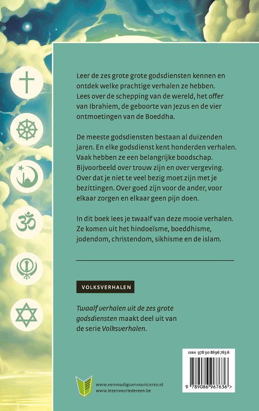 Twaalf verhalen uit de zes grote godsdiensten (Hardback)