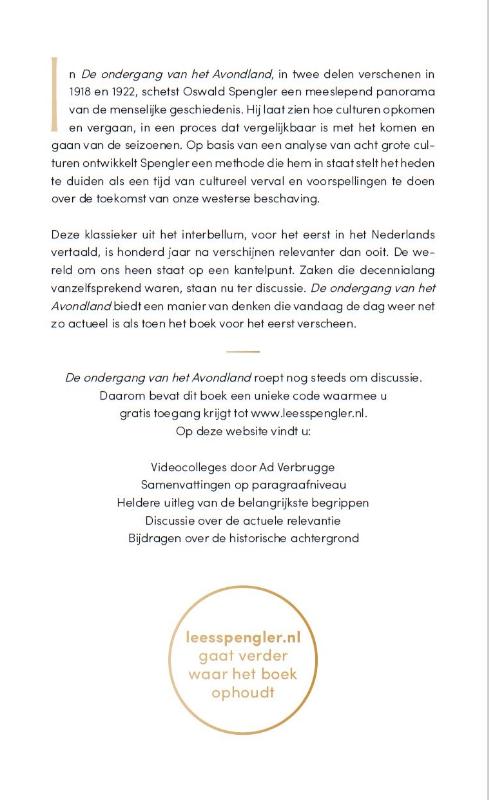 De ondergang van het Avondland (Hardback)