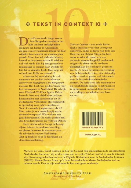 Sara B., een rebelse vrouw uit de Verlichting (Paperback)