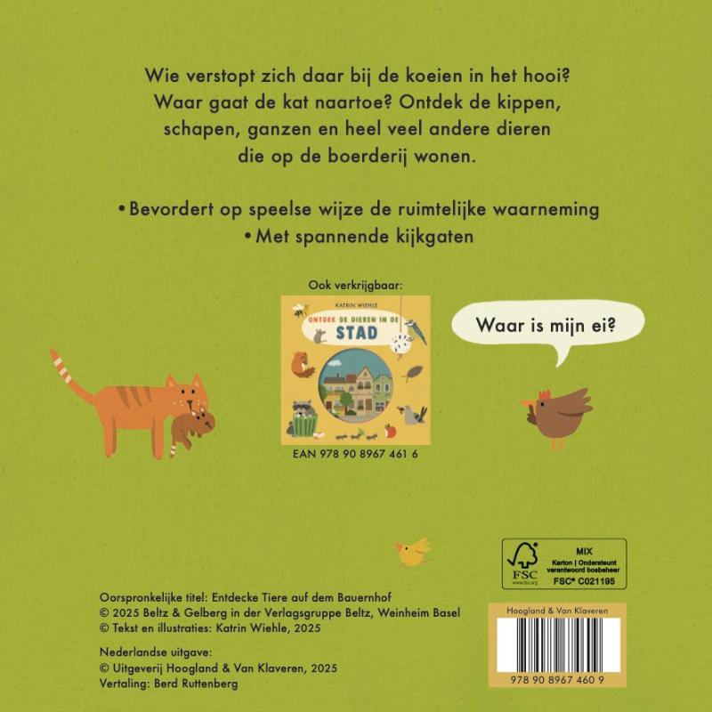 Dieren op de boerderij (Hardback)