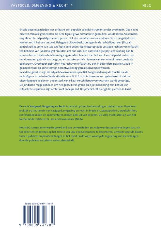 De flexibiliteit van het recht van erfpacht (Paperback)