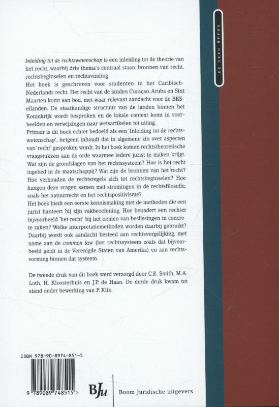 Inleiding tot de rechtswetenschap (Paperback)