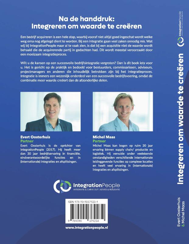 Na de handdruk: Integreren om waarde te creëren (Hardback)