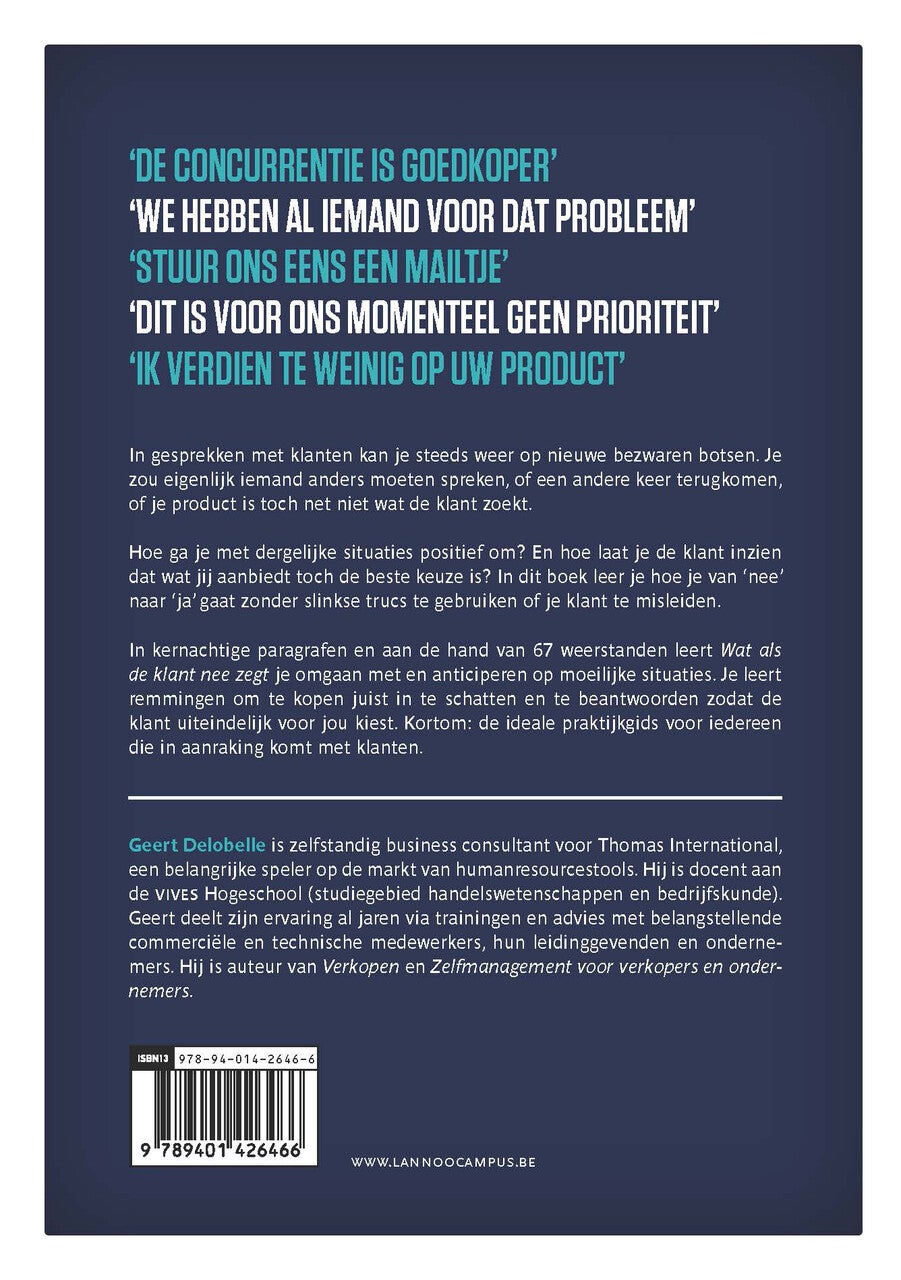 Wat als de klant nee zegt? (E-book)