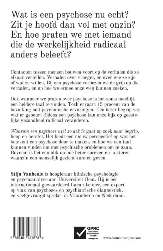 Waarom een psychose niet zo gek is (Paperback)