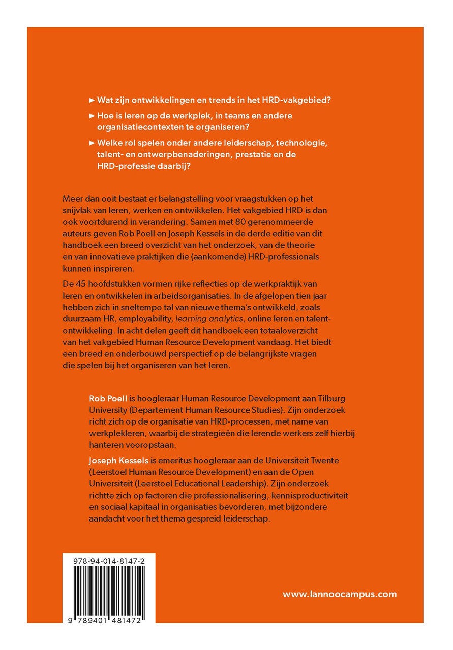 Handboek Human Resource Development (E-book)