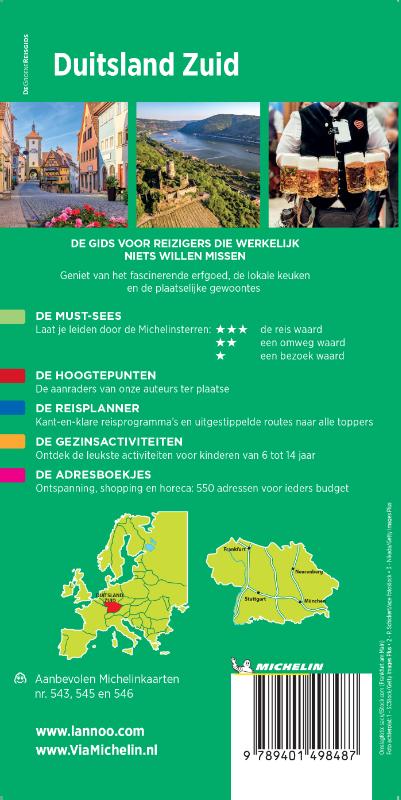 Michelin Reisgids Duitsland Zuid (Paperback)
