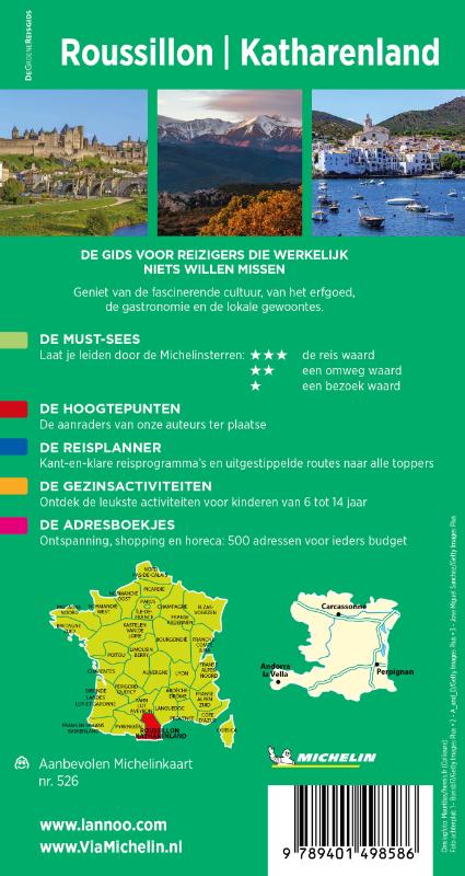 Michelin Reisgids Roussillon- Katharenland (Paperback)